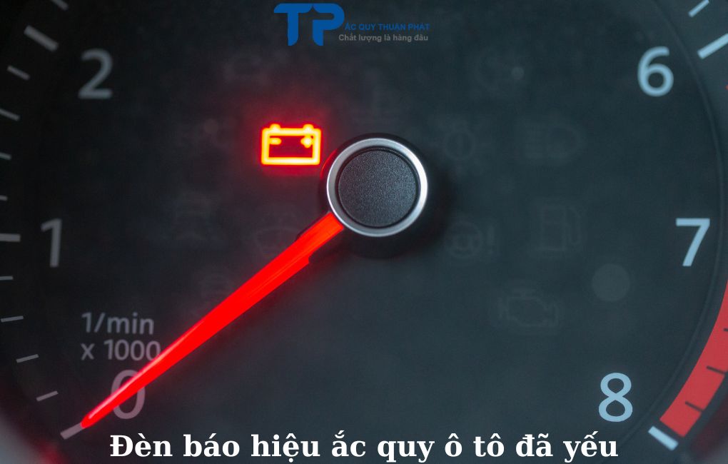 Đèn báo hiệu ắc quy ô tô đã yếu