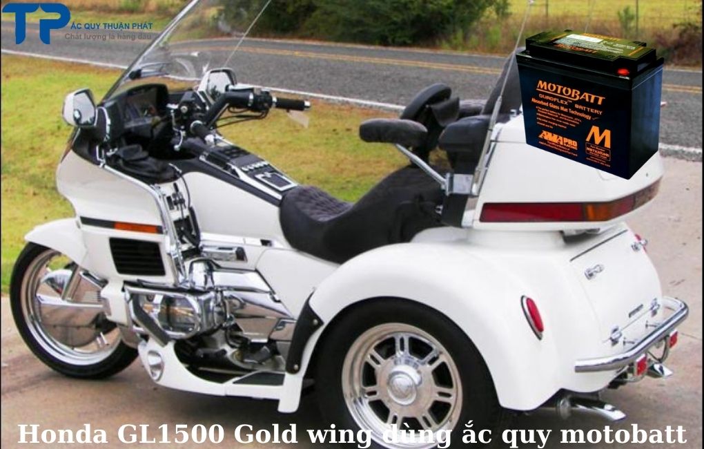 Honda GL 1500 Gold Wing dùng ắc quy Motobatt
