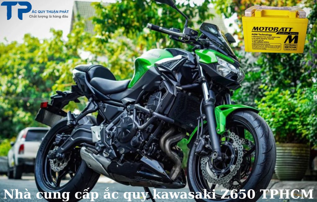 Nhà cung cấp ắc quy kawasaki Z650 tại TPHCM