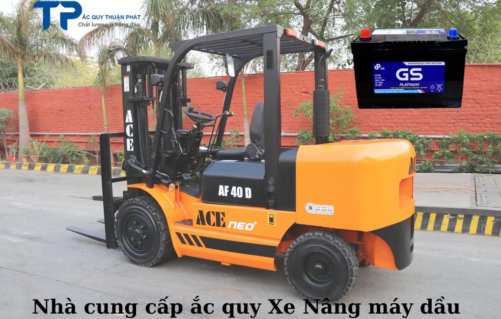 Nhà cung cấp ắc quy Xe Nâng máy dầu