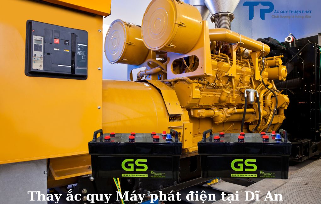 Thay ắc quy Máy phát điện tại Dĩ An