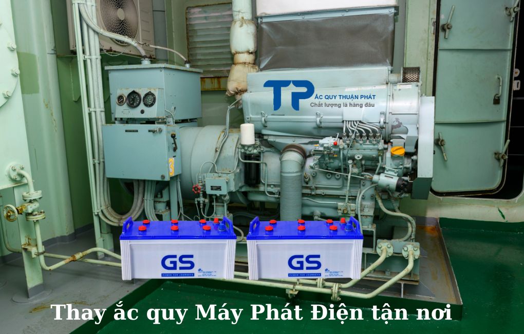Thay ắc quy Máy Phát Điện tận nơi