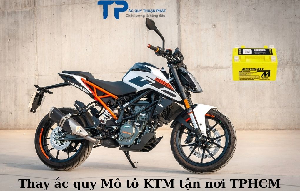 Thay ắc quy Moto KTM tận nơi TPHCM