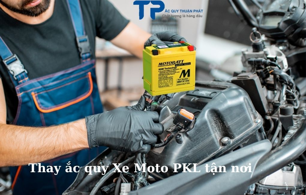 Thay ắc quy Xe Moto PKL tận nơi