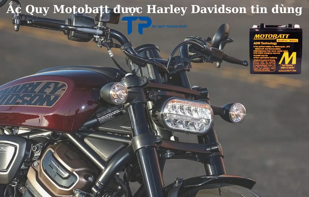 Ắc quy Motobatt được Harley Davidson tin dùng