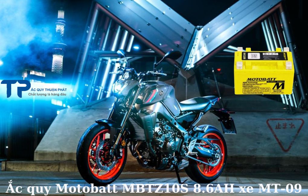 Ắc quy Motobatt MBTZ10S 8.6AH xe MT-09