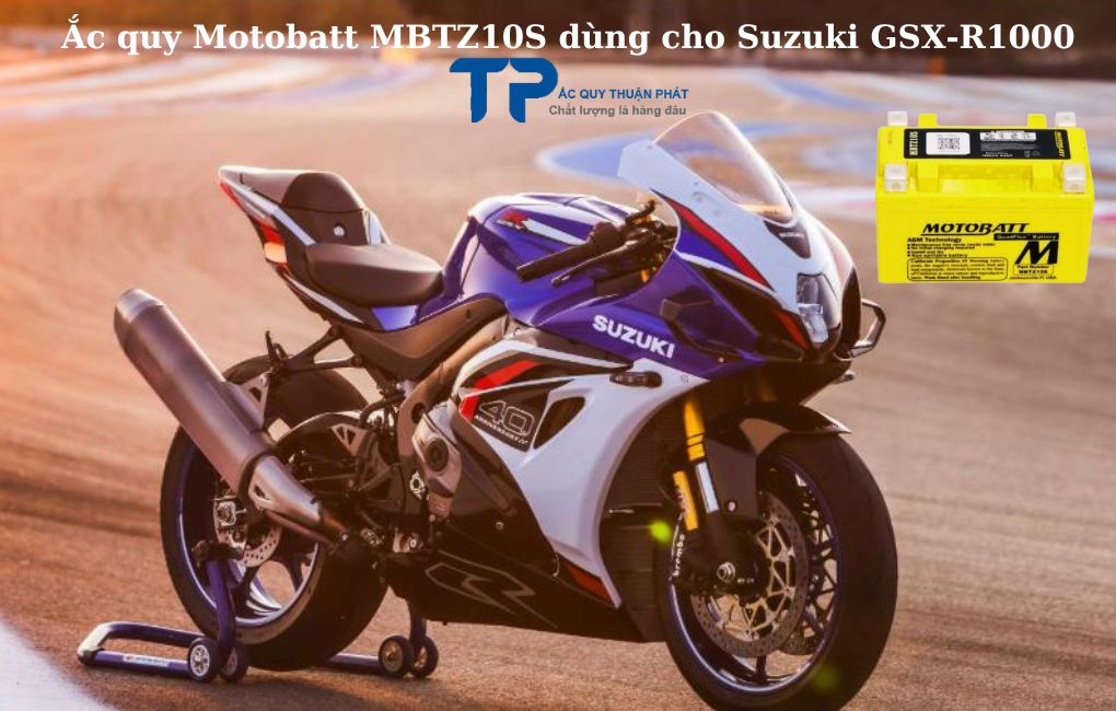 Ắc quy Motobatt MBTZ10S dùng cho Suzuki GSX-R1000