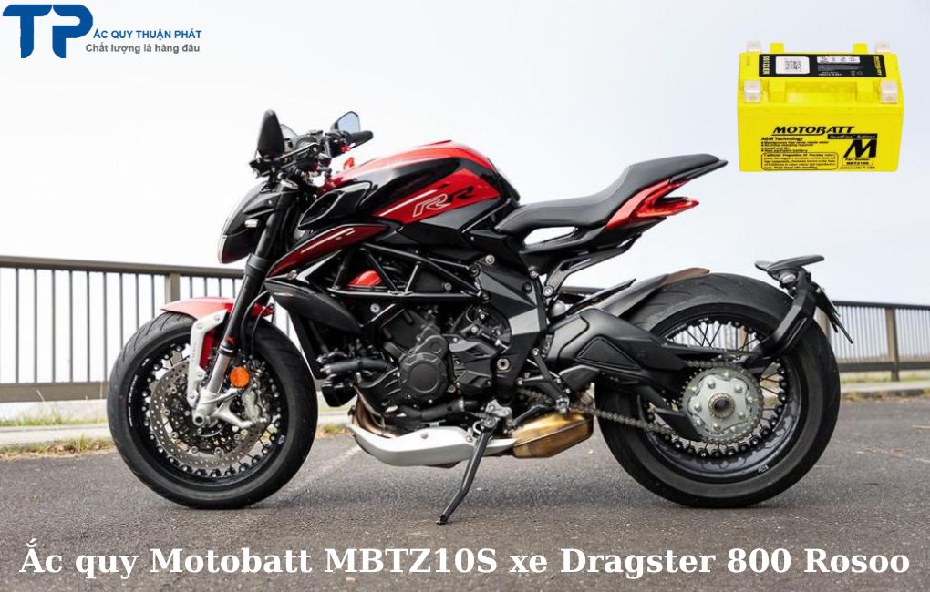 Ắc quy Motobatt MBTZ10S xe Dragster 800 Rosso