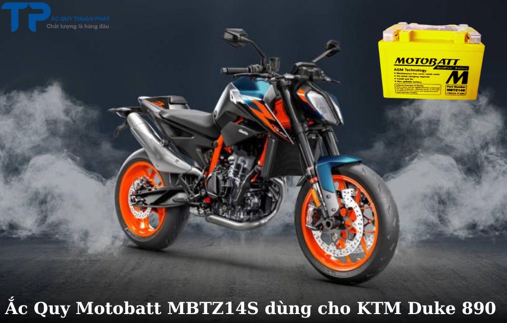 Ắc quy Motobatt MBTZ14S dùng cho KTM Duke 890