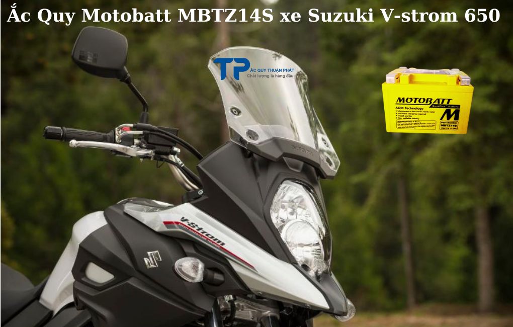 Ắc quy Motobatt MBTZ14S xe Suzuki V-Strom 650