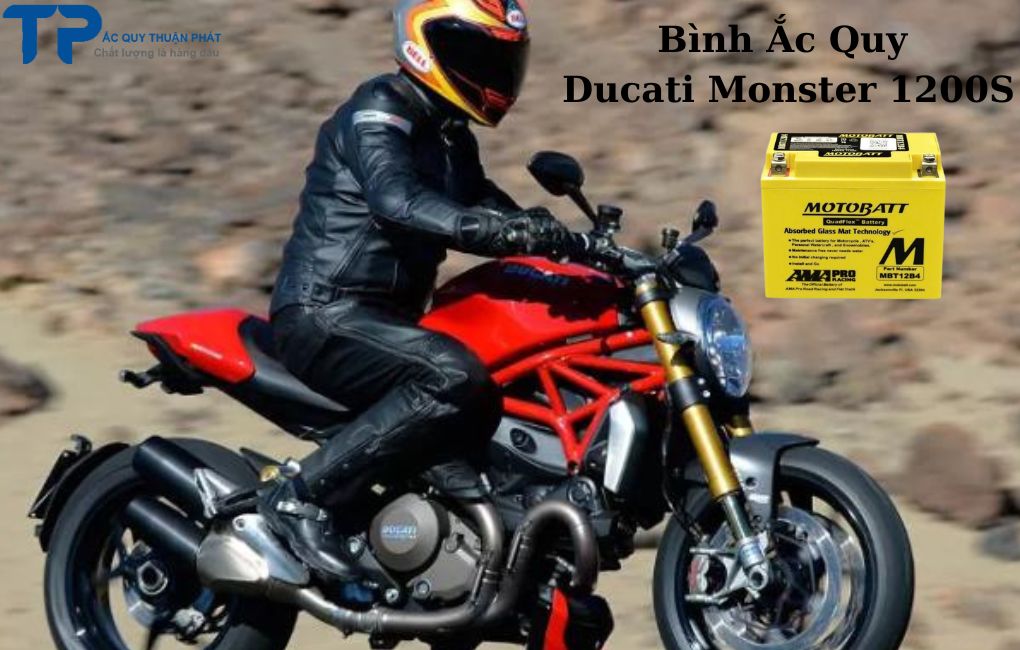 Bình ắc quy Ducati Monster 1200S