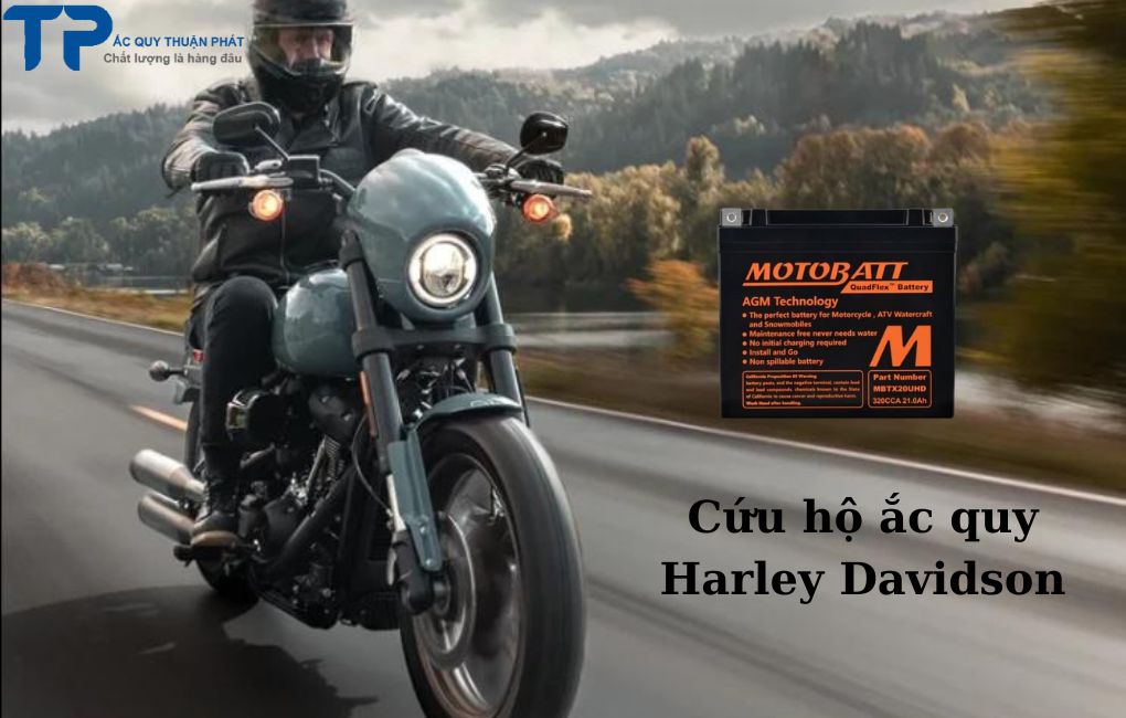 Cứu hộ ắc quy Harley Davidson