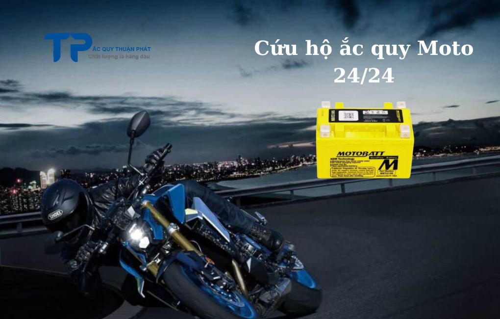 Cứu hộ ắc quy Mô tô 24/24