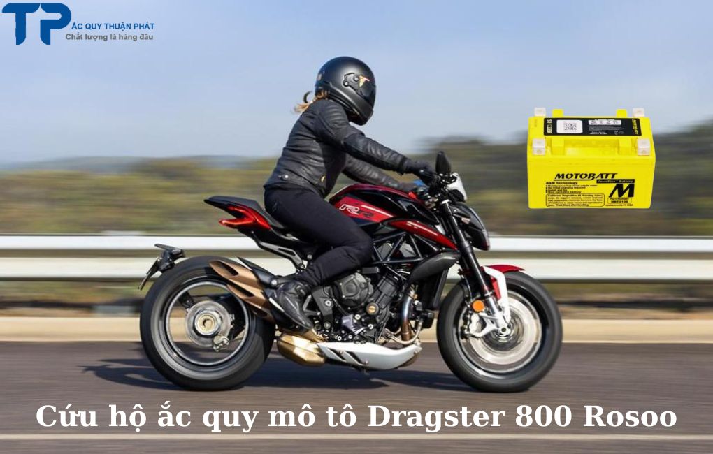 Cứu hộ ắc quy Moto Dragster 800 Rosso