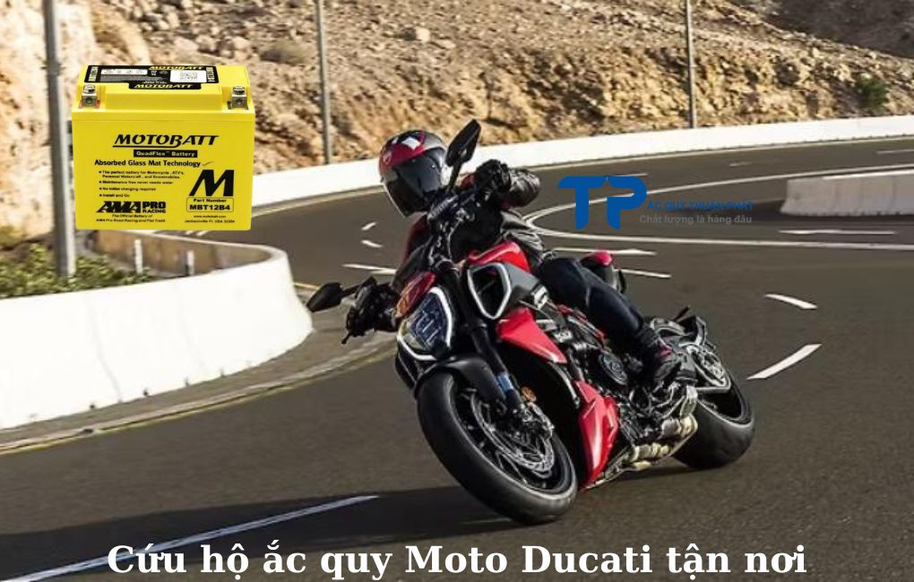 Cứu hộ ắc quy Moto Ducati tận nơi