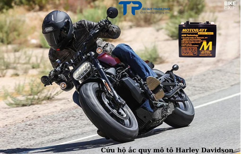 Cứu hộ ắc quy Mô tô Harley Davidson