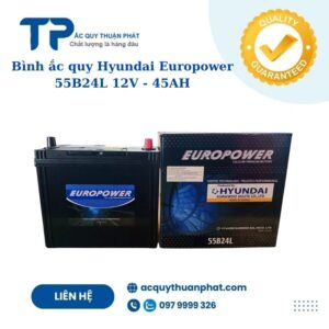 Ắc quy Hyundai Europower 55B24L 12V - 45AH