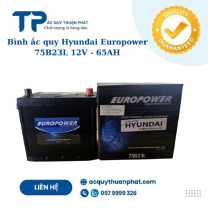 Ắc quy Hyundai Europower 75D23L 12V - 65AH