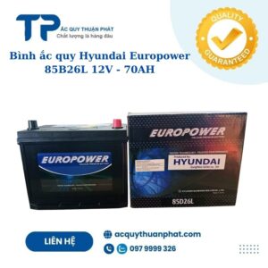 Ắc quy Hyundai Europower 85D26L 12V - 70AH