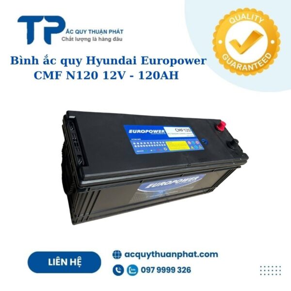 Ắc quy Hyundai Europower CMF N120 12V - 120AH