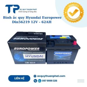 Ắc quy Hyundai Europower Din56219 12V - 62AH