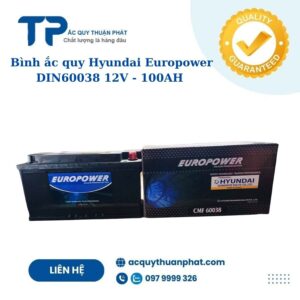 Ắc quy Hyundai Europower Din60038 12V - 100AH