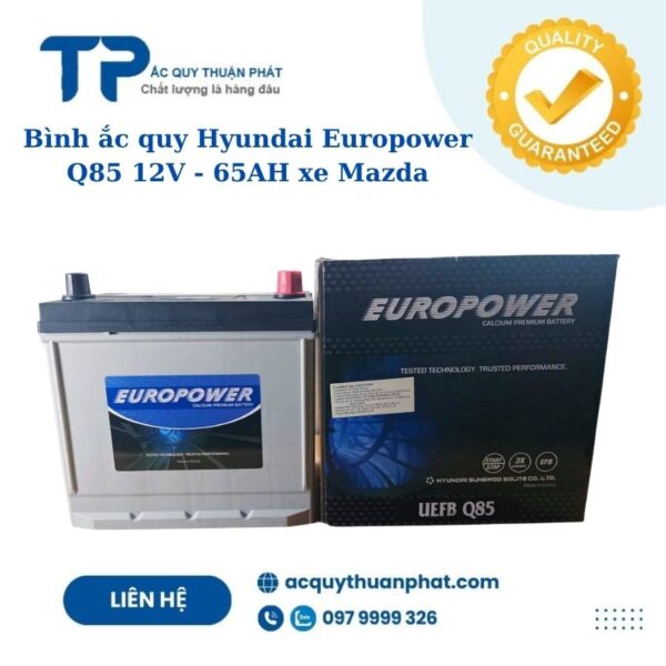 Ắc quy Hyundai Europower Q85 12V - 65AH