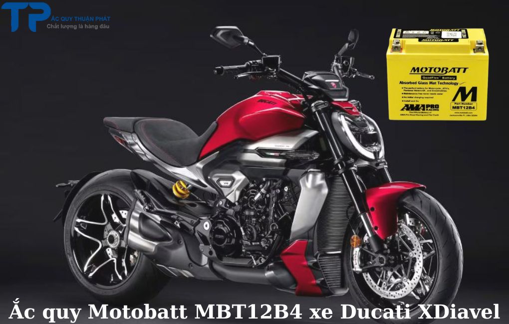 Ắc quy Motobatt MBT12B4 xe Ducati Xdiavel