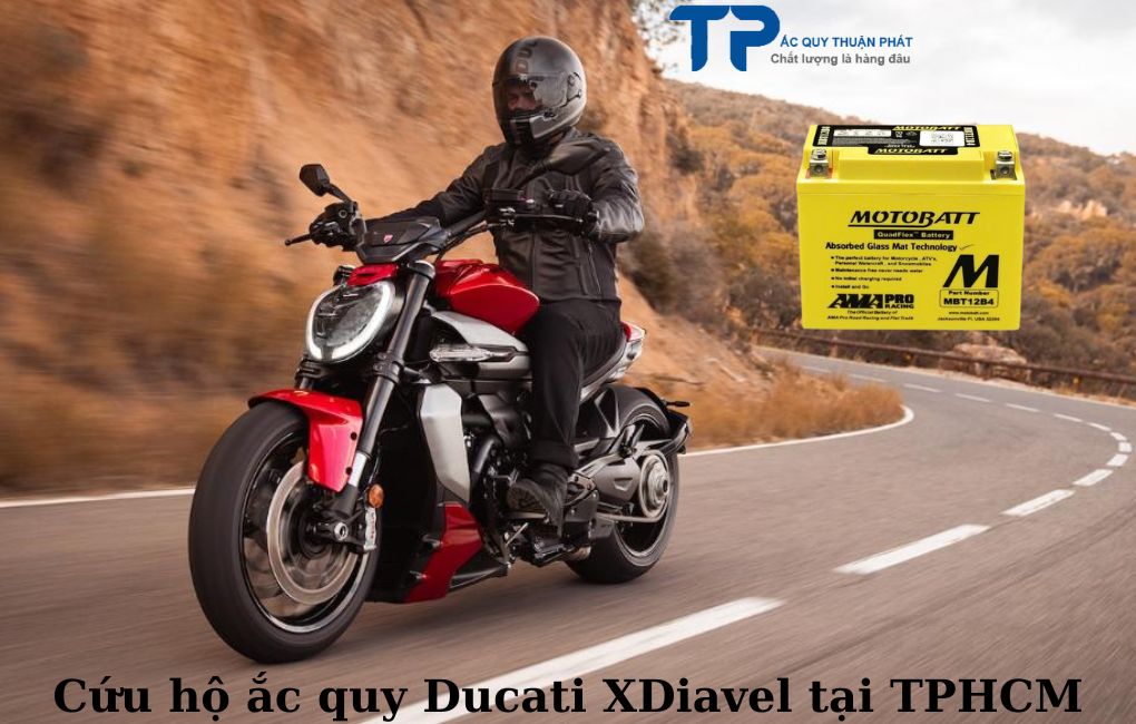 Cứu hộ ắc quy Ducati Xdiavel tại TPHCM