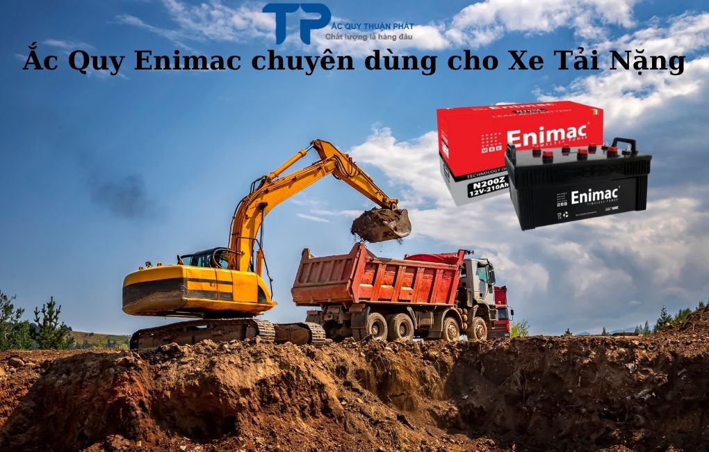 Ắc quy Enimac chuyên dùng cho xe tải nặng