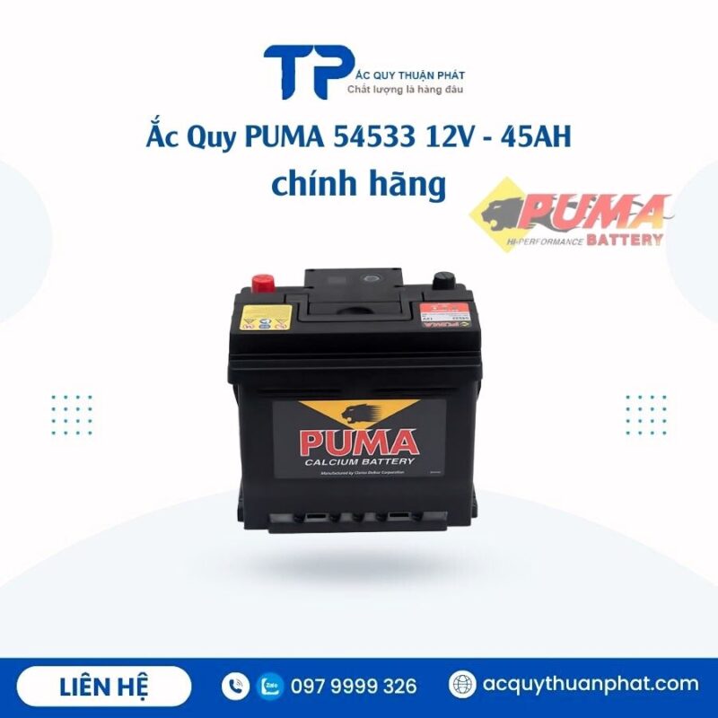 Ắc Quy PUMA 54533 12V - 45AH chính hãng