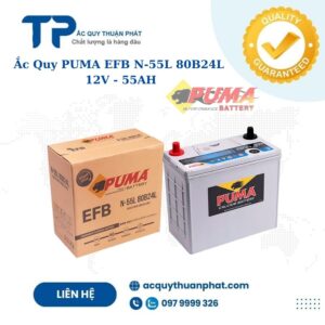 Ắc Quy PUMA EFB 55L-80B24L 12V - 55AH