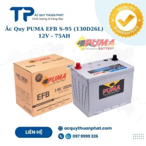 Ắc Quy PUMA EFB S-95 130D26L 12V - 75AH