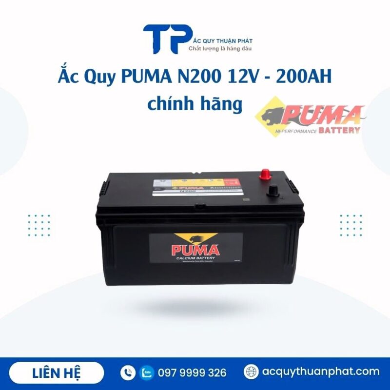 Ắc Quy PUMA N200 12V - 200AH chính hãng