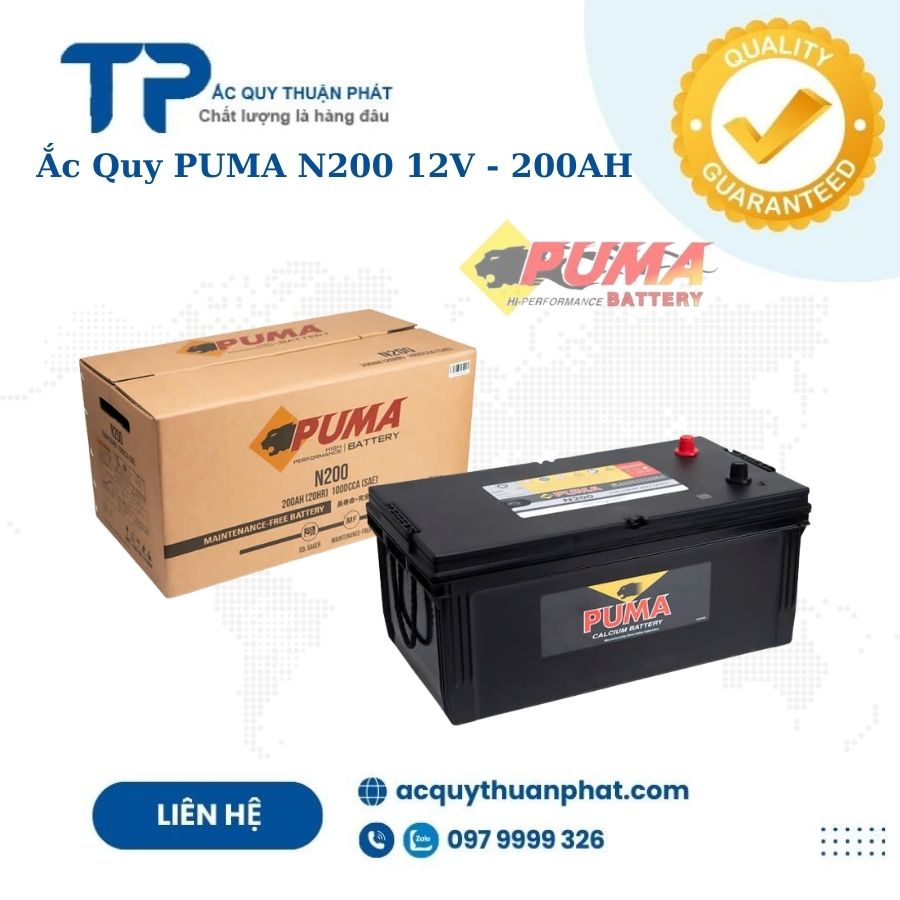 Ắc Quy PUMA N200 12V - 200AH Ắc Quy PUMA N200 12V - 200AH