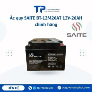 Ắc Quy Saite BT 12M26AT 12V - 26AH chính hãng