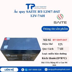 Ắc Quy Saite BT-12M7.0AT 12V - 7AH UPS
