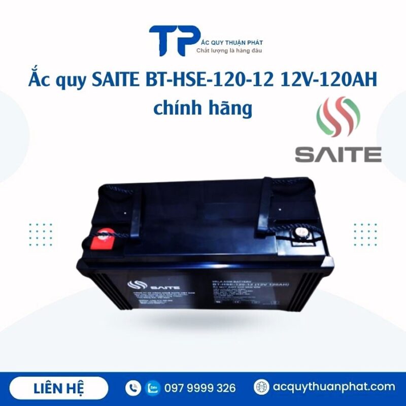 Ắc Quy Saite BT-HSE-120-12 12V - 120AH chính hãng