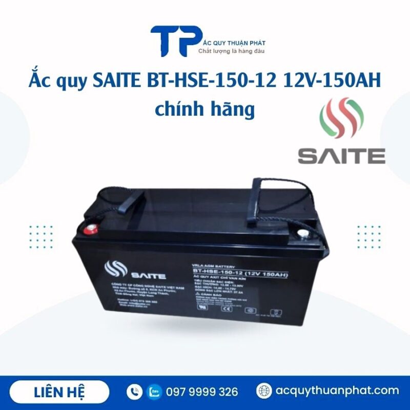 Ắc Quy Saite BT-HSE-150-12 12V- 150AH chính hãng
