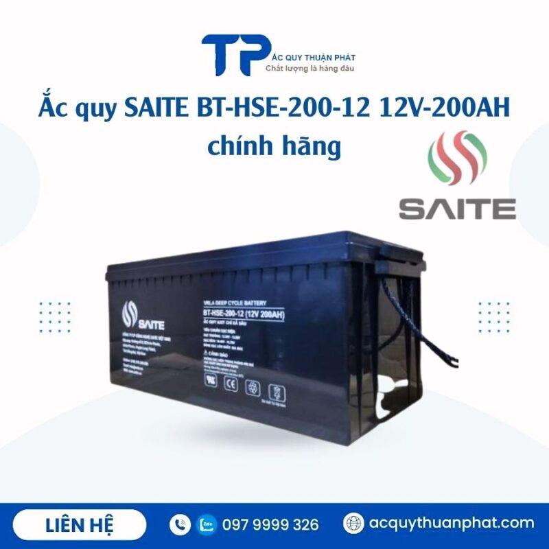 Ắc Quy Saite BT-HSE-200-12 12V - 200AH chính hãng