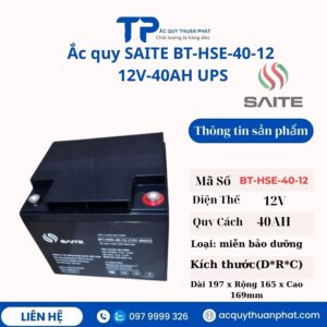 Ắc Quy Saite BT HSE-40-12 12V - 40AH UPS