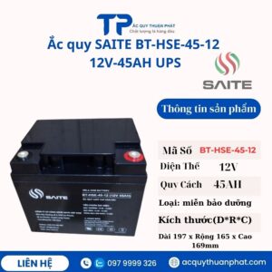 Ắc Quy Saite BT HSE-45-12 12V - 45AH UPS