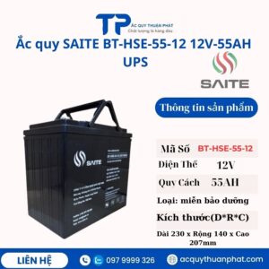 Ắc Quy Saite BT HSE-55-12 12V - 55AH UPS