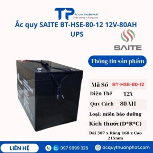 Ắc Quy Saite BT-HSE-80-12 12V - 80AH UPS