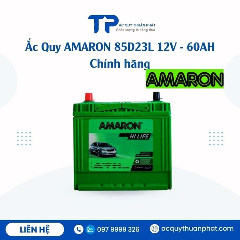 Ắc Quy AMARON 85D23L 12V - 60AH chính hãng