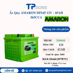 Ắc Quy AMARON DIN45 12V - 45AH 365CCA