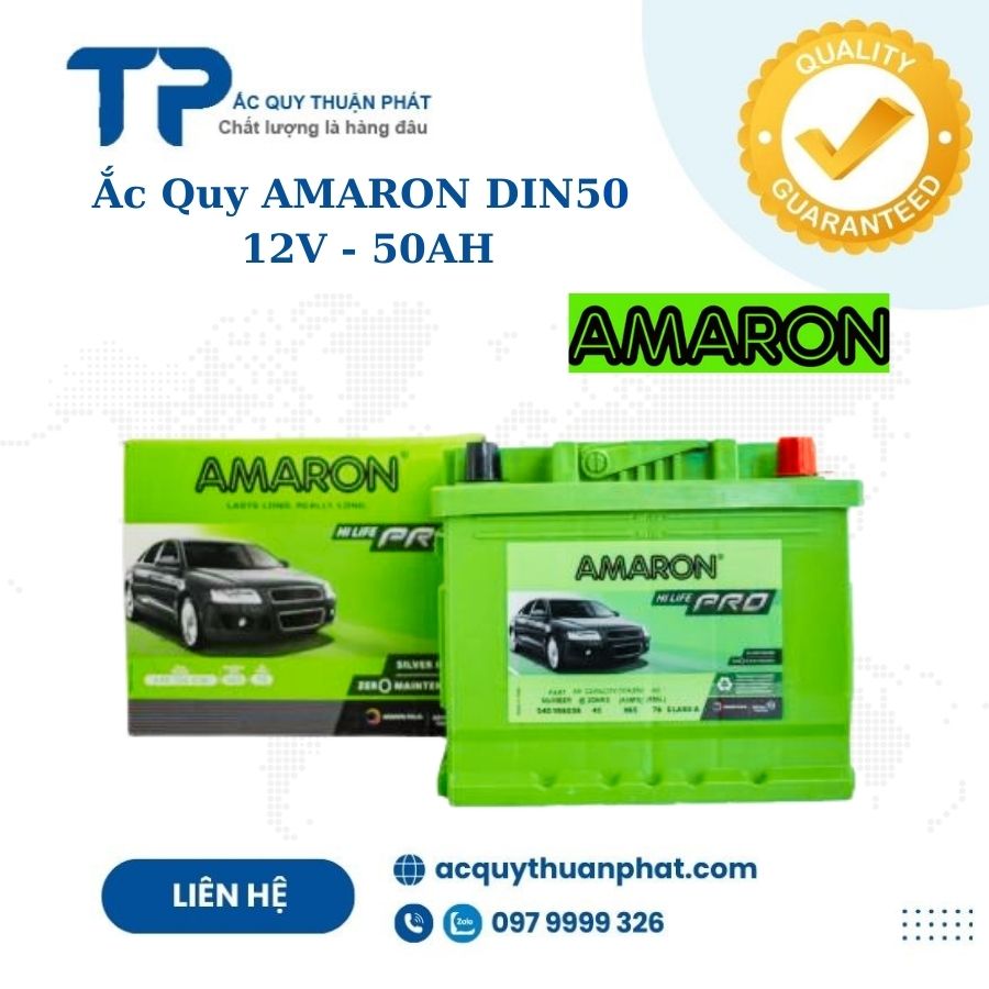 Ắc Quy AMARON DIN50 12V - 50AH
