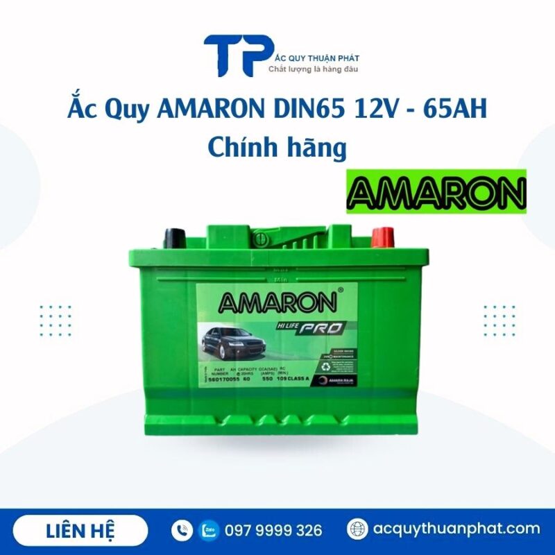 Ắc Quy AMARON DIN65 12V - 65AH chính hãng