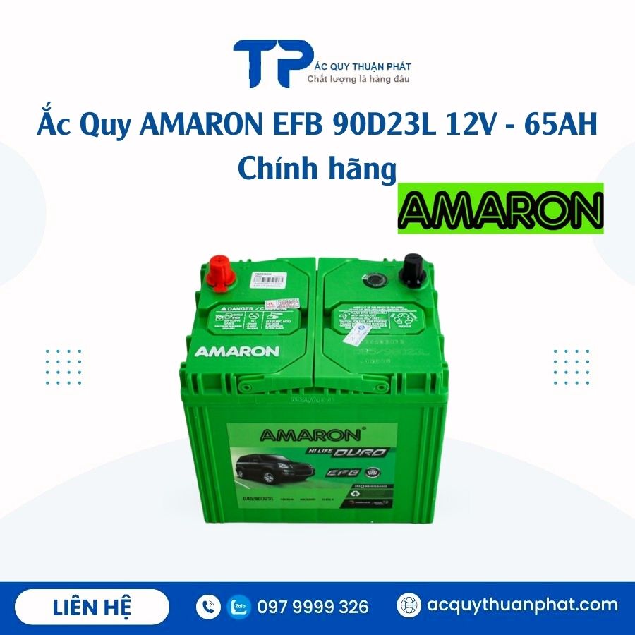 Ắc Quy AMARON EFB 90D23L 12V - 65AH chính hãng
