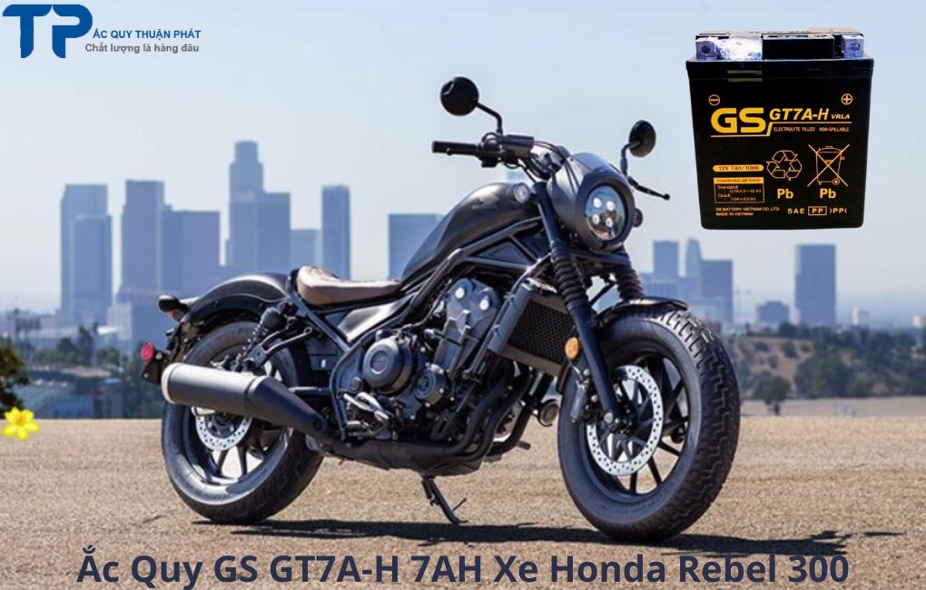 Ắc Quy GS GT7A-H 7AH xe Honda Rebel300